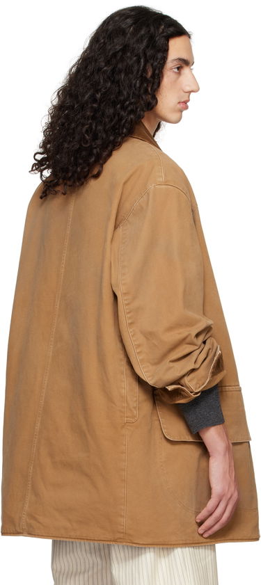 Bunda Maison Margiela Maison Margiela Corduroy Collar Waxed Jacket Hnedá | S50AM0625 M35206, 2