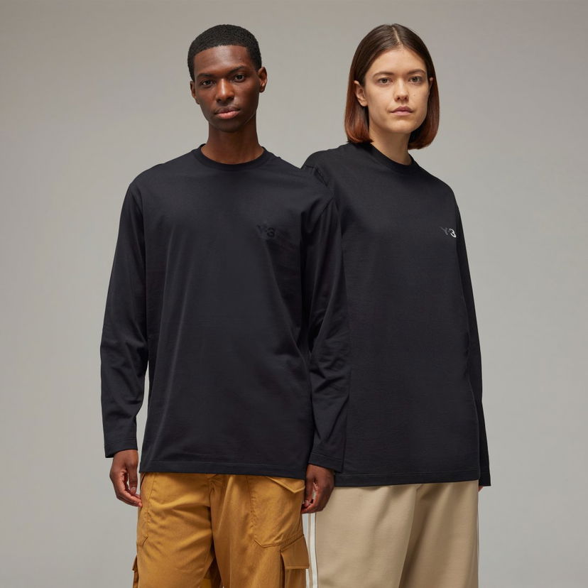 Tričko Y-3 Long Sleeve T-Shirt Čierna | IV8232