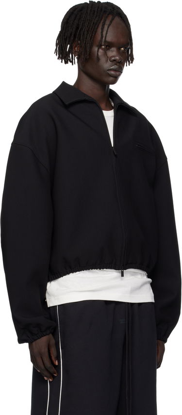 Bunda Fear of God ESSENTIALS Bonded Canvas Zip-Up Jacket Čierna | 202SP258060F, 1