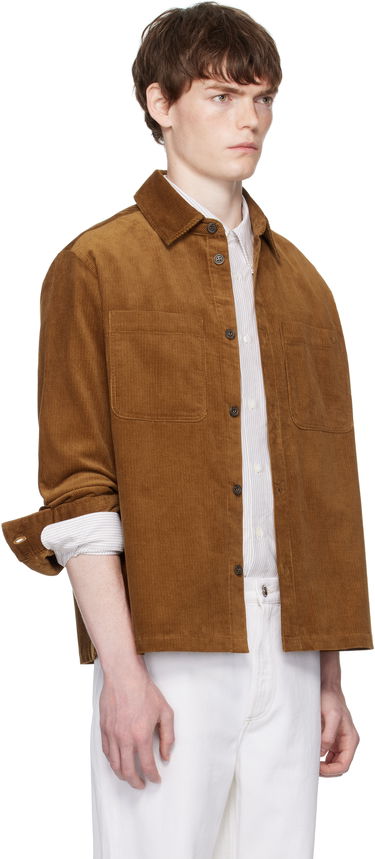 Košeľa A.P.C. A.P.C. Leon Corduroy Overshirt Hnedá | COHHO-H32019, 1