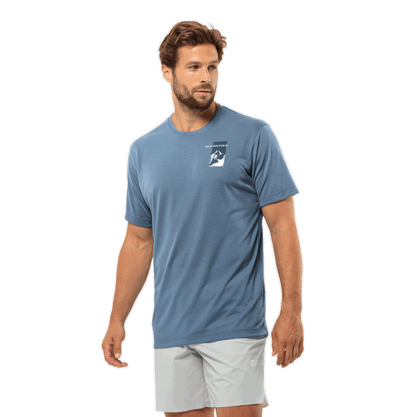 Tričko Jack Wolfskin Vonnan T-Shirt Modrá | 1809941-1325