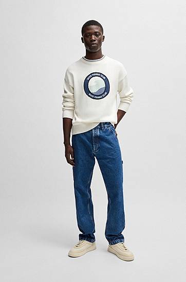 Sveter BOSS BOSS Fishing Club Sweater Biela | 50536391, 1