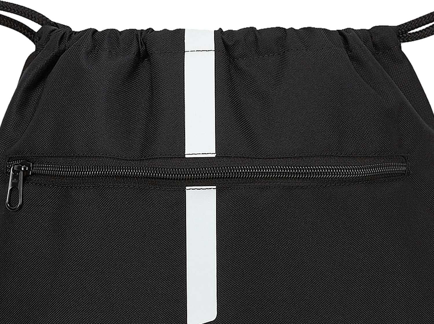 Športový vak Nike SC Freiburg Gymsack with Zippered Pocket and Vertical Stripes Čierna | 5scfda5435-nocode, 1