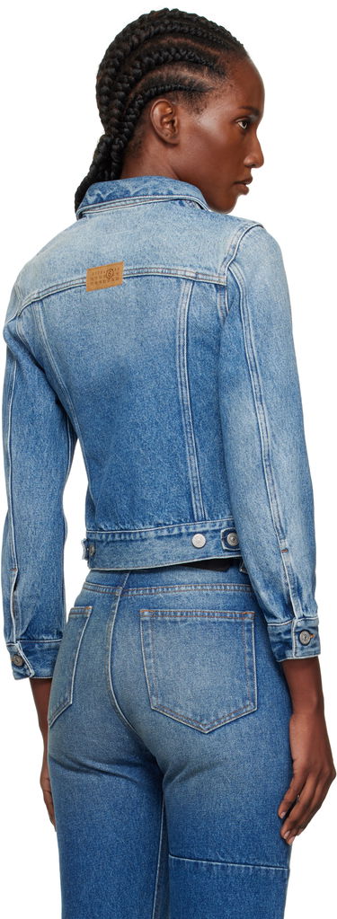 Bunda Maison Margiela MM6 Maison Margiela Reversed Denim Jacket Modrá | S52AM0328 M30018, 2