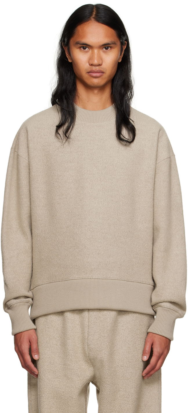 Mikina AMI Sweatshirt Béžová | USW021.JE0039, 0