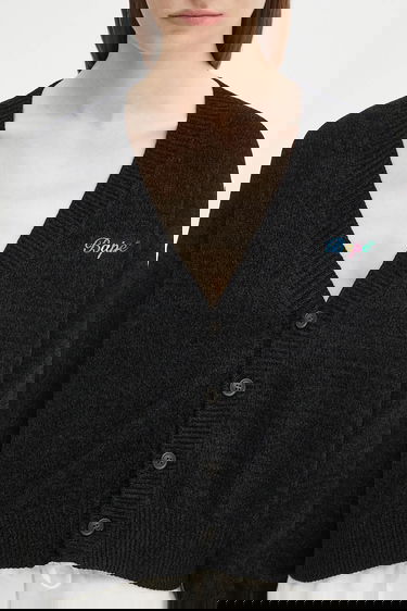 Sveter BAPE A Bathing Ape BAPE Chenille Cardigan Čierna | 1K80220002, 7