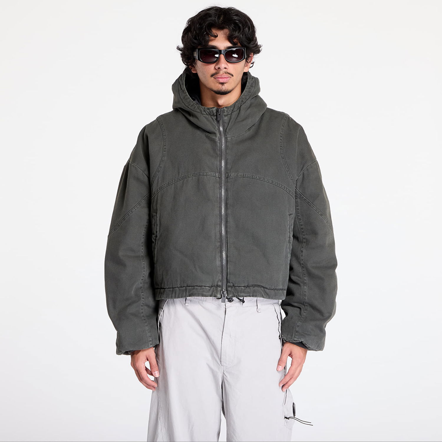 Mikina HELIOT EMIL Dux Worker Jacket Zelené | AW24_W_02_142_DGY05, 0