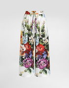 Dolce & Gabbana Flower Bouquet-Print Poplin Culottes