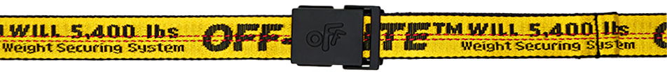 Opasok Off-White Classic Industrial Belt Žltá | OBRB001S23FAB0011810, 0