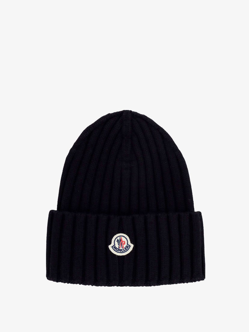 Kulicha Moncler Ribbed Beanie Čierna | 0933B00036A9327999