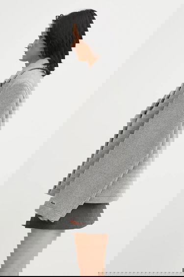 Kabáty Lacoste Wool Blend Cropped Peacoat Šedá | BF5309, 1