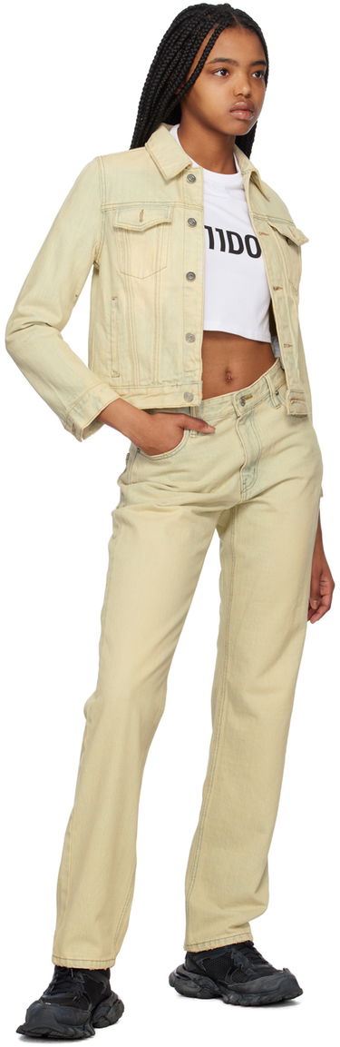 Bunda We11done Faded Denim Jacket Žltá | WD-DJ1-23-371-W-BG, 3