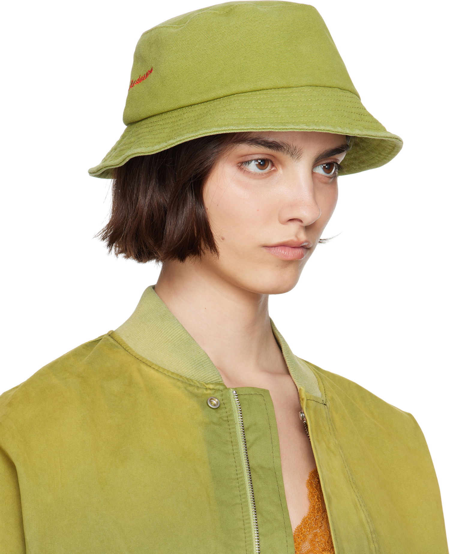 Klobúk JW Anderson JW Anderson Anchor Logo Bucket Hat Zelené | AC0399-FA0453, 1