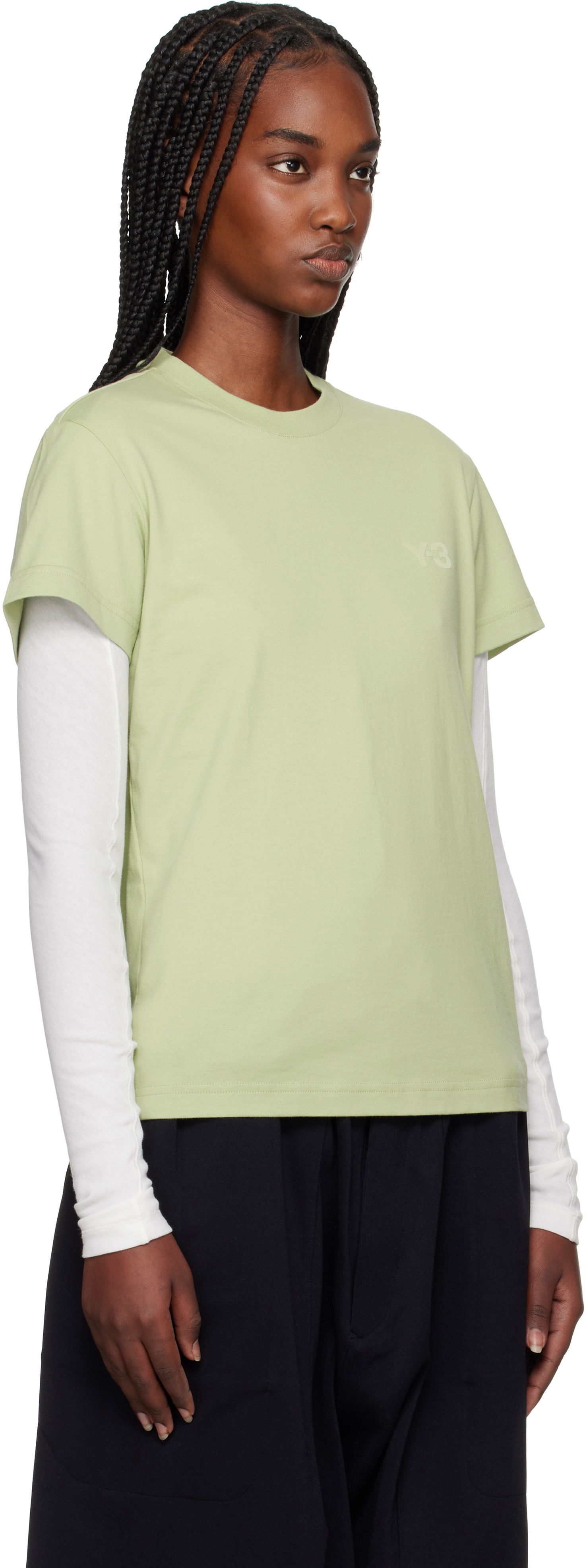 Tričko Y-3 Y-3 Regular Short Sleeve T-Shirt Zelené | JM7828, 1