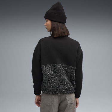 Mikina Puma Essentials Animal Print Fleece Half-Zip Sweatshirt Čierna | 688083_01, 2