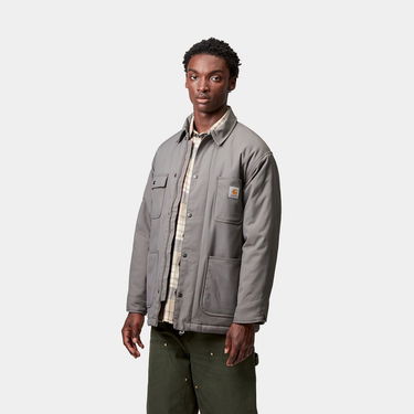 Kabáty Carhartt WIP Carhartt WIP Leroy Chore Coat Šedá | I035343_7, 0