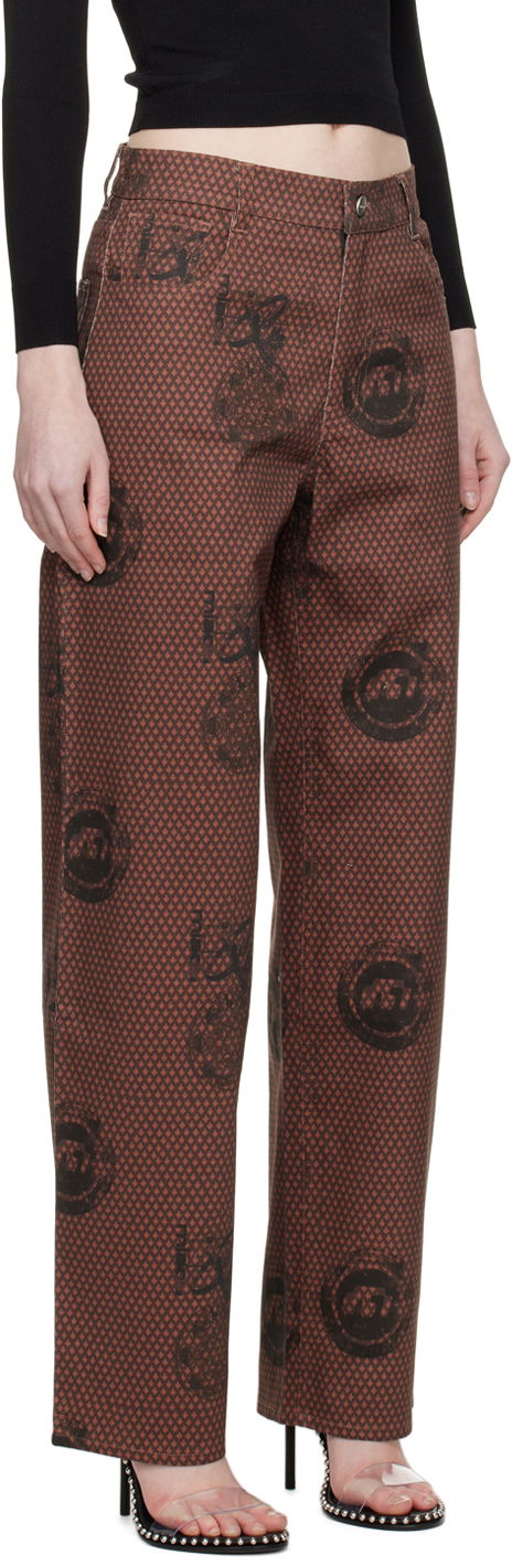Džínsy Miaou Miaou Fargo Trousers Hnedá | 1007SCATL, 1