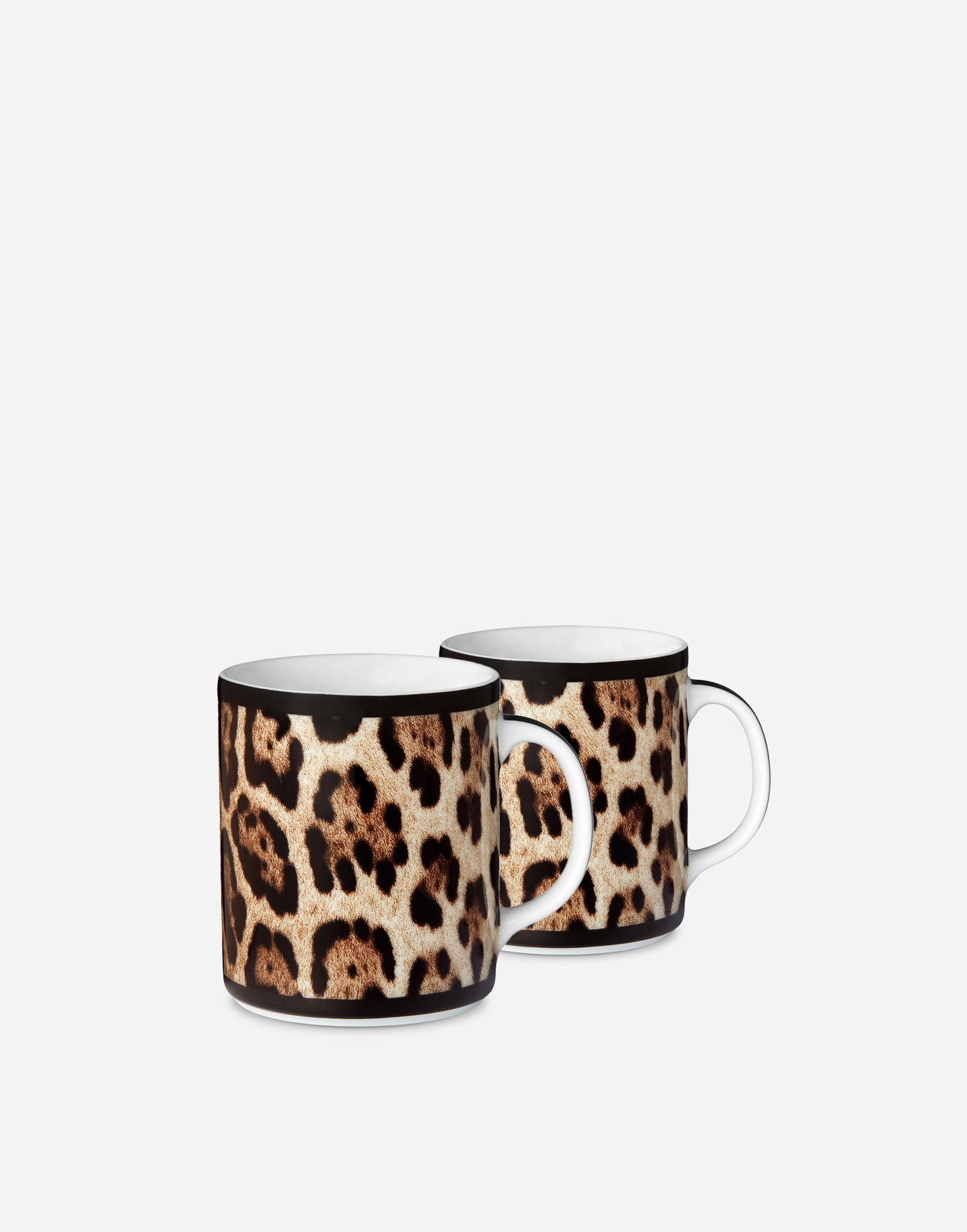 Home decor Dolce & Gabbana Leopard Print Gift Box With 2 Porcelain Mugs Rôznofarebný | TC0S25TCA71UL003, 1