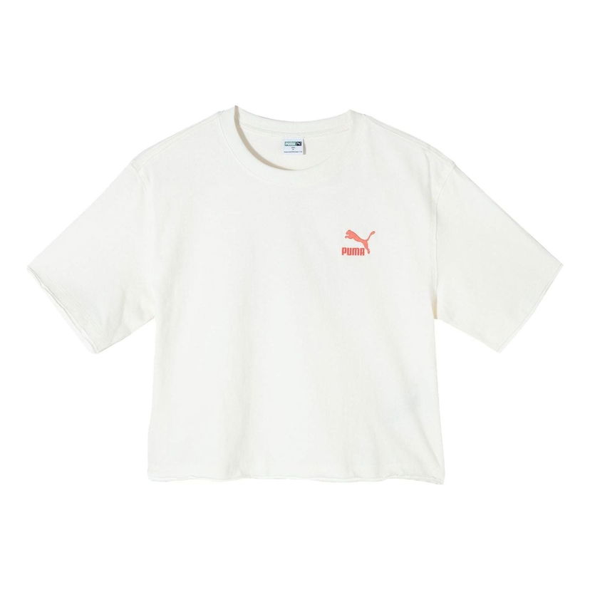Crop Top Puma Swxp Dancemania Cropped Graphic T-Shirt Biela | 626862-65