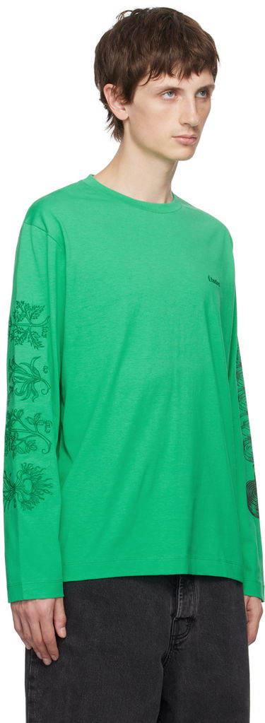 Tričko Études Graphic Print Long Sleeve T-Shirt Zelené | H23MC172A01036, 1