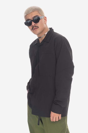 Košeľa Pleasures Stare Long Sleeve Overshirt Čierna | P23SP013, 0