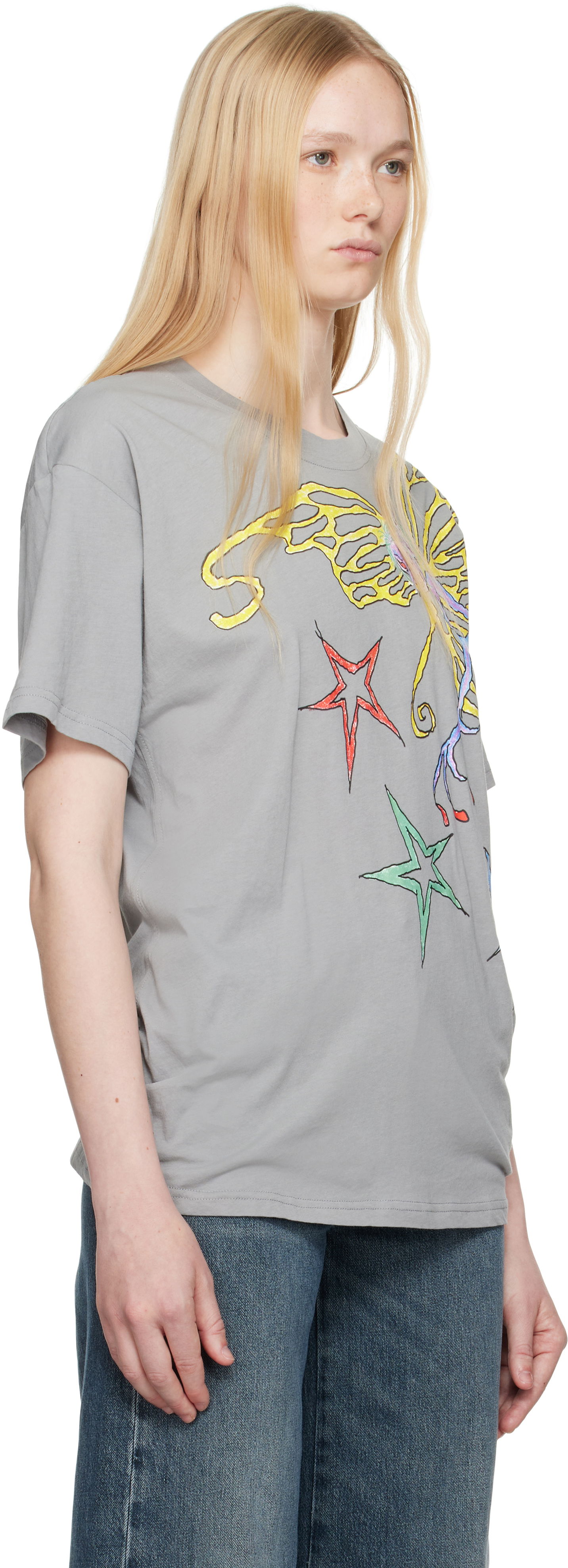 Tričko Diesel Diesel T-Buxt-Q1 Graphic T-Shirt Šedá | A17719 0AKBY, 1