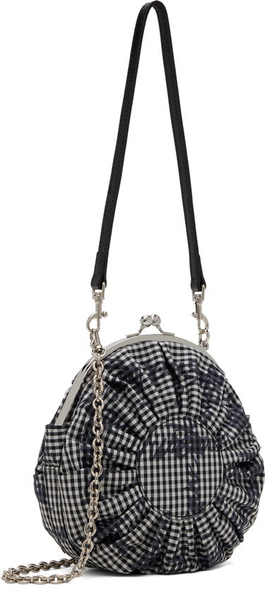 Kabelka Vivienne Westwood Vivienne Westwood Rosie Gingham Circle Frame Crossbody Bag Čierna | 4B01000TW-W011T-, 2