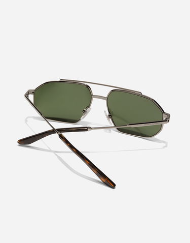 Slnečné okuliare Dolce & Gabbana Metal Classic Geometric Double Bridge Sunglasses Metalická | VG2328VM4719V000, 3