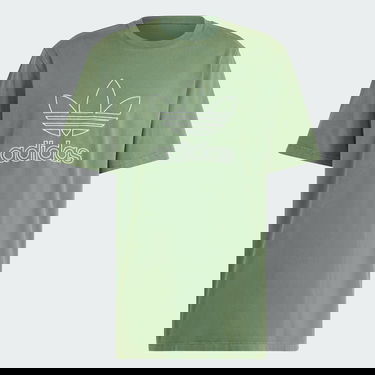 Tričko adidas Originals Adicolor Outline Trefoil Tee Zelené | IR7993, 4