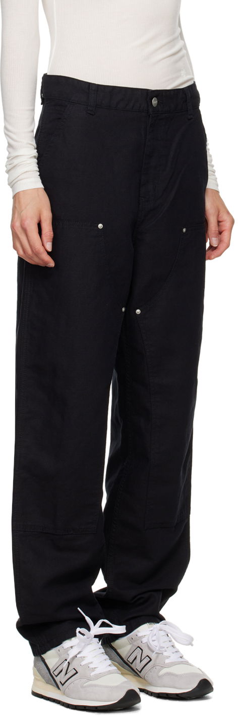 Cargo nohavice Carhartt WIP Double Knee Cotton Canvas Relaxed Fit Pants Čierna | I033573 8902, 1