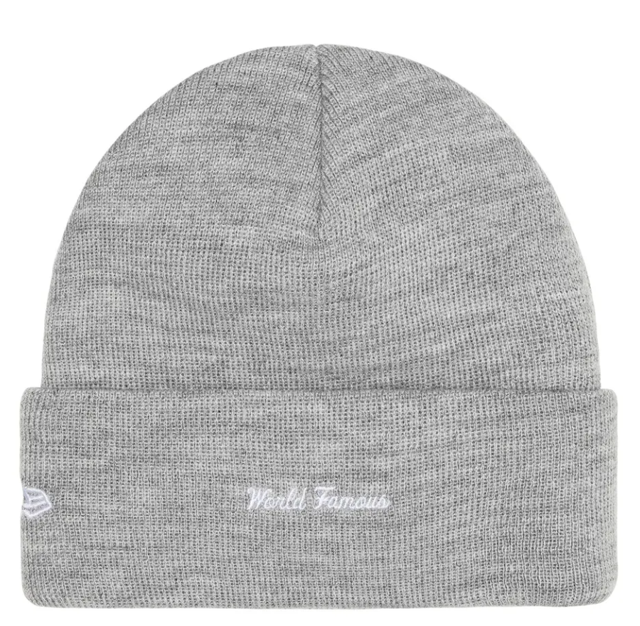Kulicha Supreme Supreme New Era Box Logo Beanie Šedá | FW25BN5 HEATHER GREY, 1