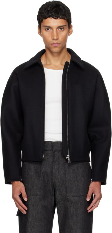 Bomber bunda Courrèges Courrèges Embroidered Wool Bomber Jacket Čierna | 325CBL308WO0118, 0