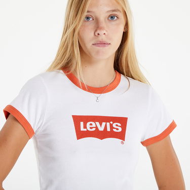 Tričko Levi's Graphic Ringer Mini Tee Biela | A3523-0004, 2