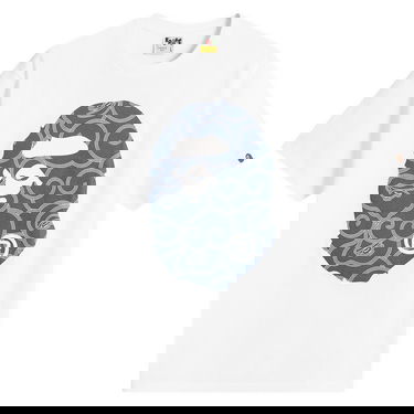 Tričko BAPE Japanese Cloud Camo Big Ape Head T-Shirt Biela | 001TEL801045M-WHT, 0