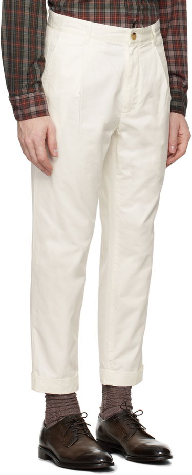 Nohavice BEAMS Beams Plus 1 Pleat Trousers Béžová | 3823-0111-874, 4