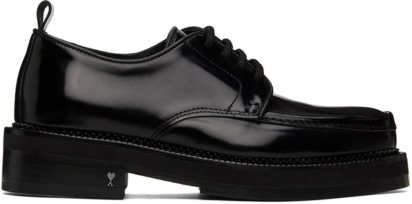 Oblečenie AMI AMI Paris Square Toe Derbys Čierna | USV017.CVE002
