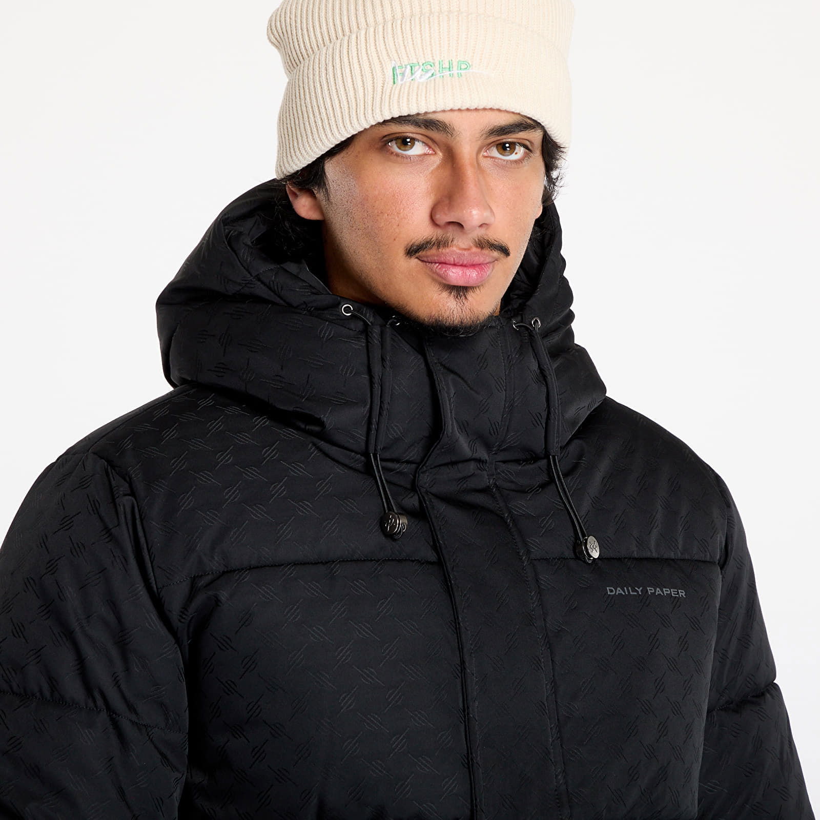 Monogram Puffer Jacket Black