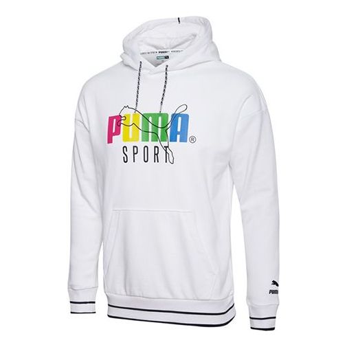 Mikina Puma Casual Drawstring Hoodie Biela | 597340-02