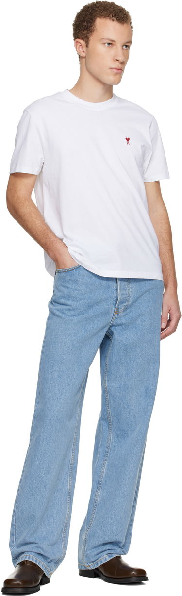 Tričko AMI Cotton Ami de Coeur T-shirt Biela | BFSBFUTS035.724, 3