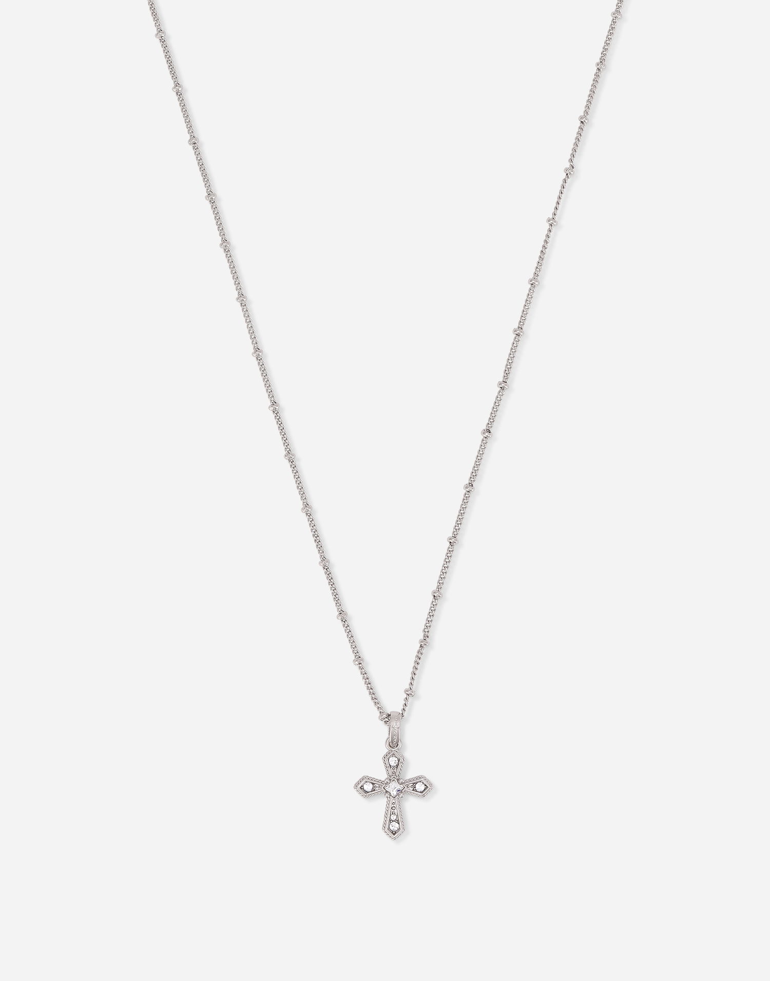Náhrdelník Dolce & Gabbana Silver Metal Cross Pendant Necklace Metalická | WNN7S2W111187655, 1