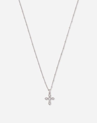 Náhrdelník Dolce & Gabbana Silver Metal Cross Pendant Necklace Metalická | WNN7S2W111187655, 1