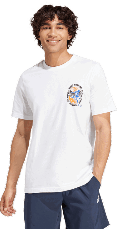 Tričko adidas Originals Graphic Print T-Shirt LDN Biela | iw0092, 2