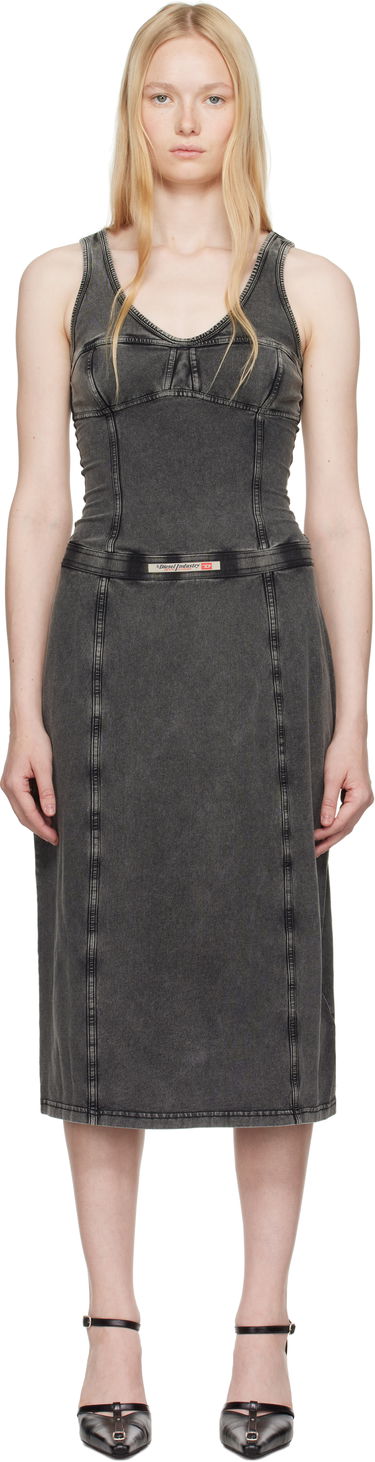 Šaty Diesel Diesel D-Inny Midi Dress Šedá | A16591 0NJBJ, 0