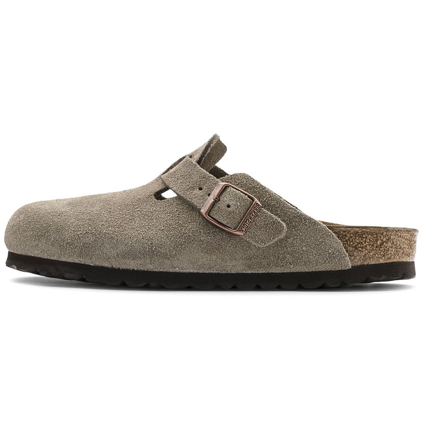 Tenisky a topánky Birkenstock Boston Suede Leather Narrow Fit Sandals Béžová | 0060463