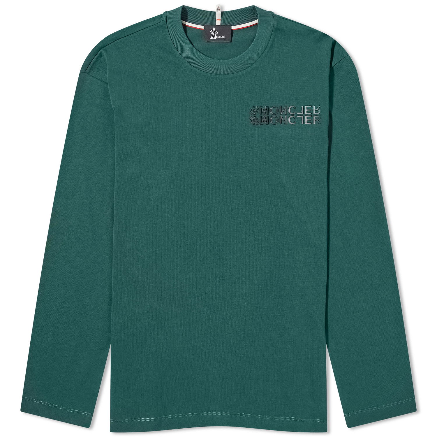 Tričko Moncler Grenoble Long Sleeve T-Shirt Green Zelené | 8D000-02-83927-87F, 0