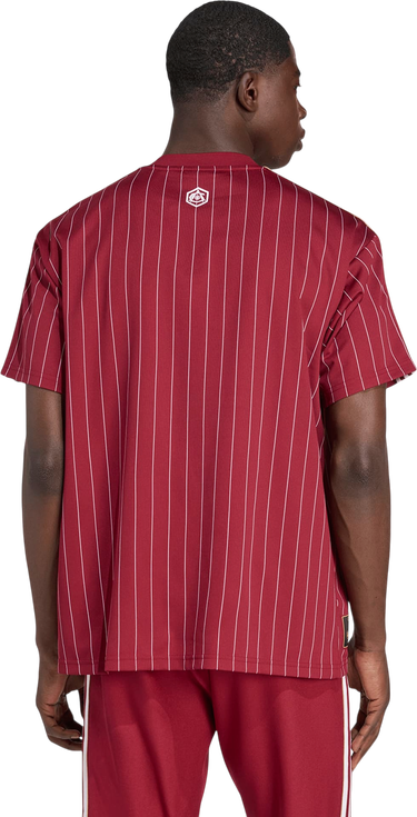 Dres adidas Originals Arsenal FC Icon Pinstripe T-Shirt Červená | kb6427, 3