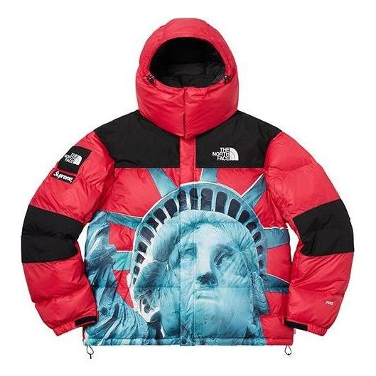 Prešívaná bunda Supreme Statue Of Liberty Mountain Jacket Červená | SUP-FW19-909, 0