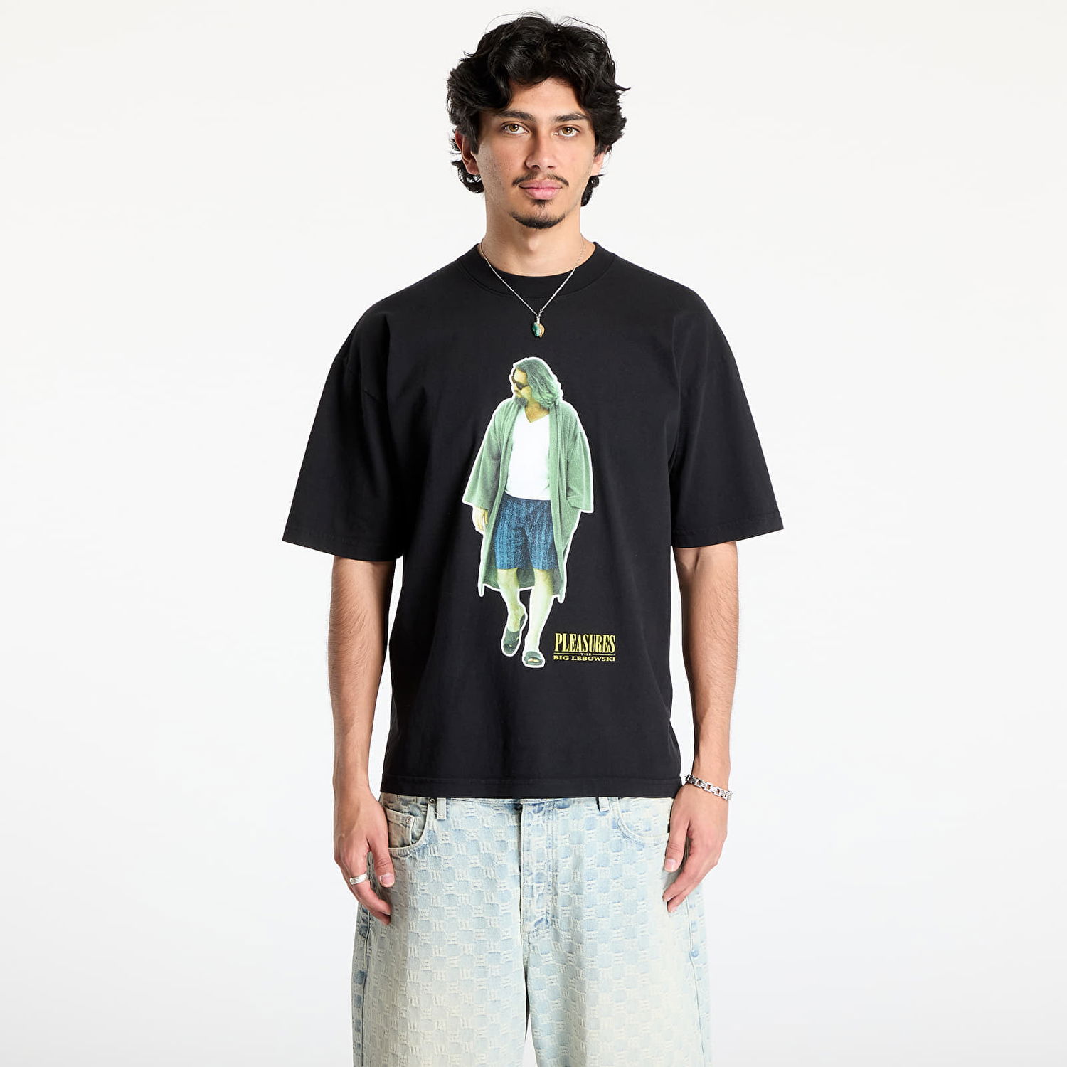 Tričko Pleasures PLEASURES Dude Graphic Tee Čierna | P25SU058 BLACK, 0