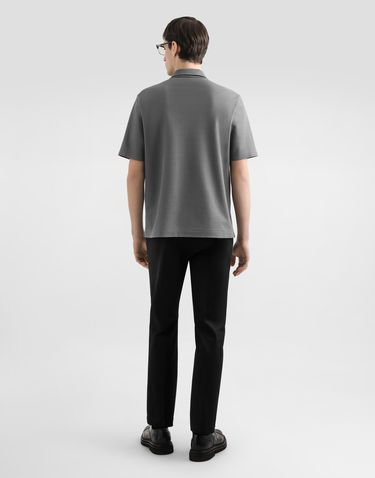 Polo tričko Dolce & Gabbana Dolce & Gabbana Cotton Piqué Polo Shirt with Pocket Šedá | G8SN2ZHU7UTN0089, 2