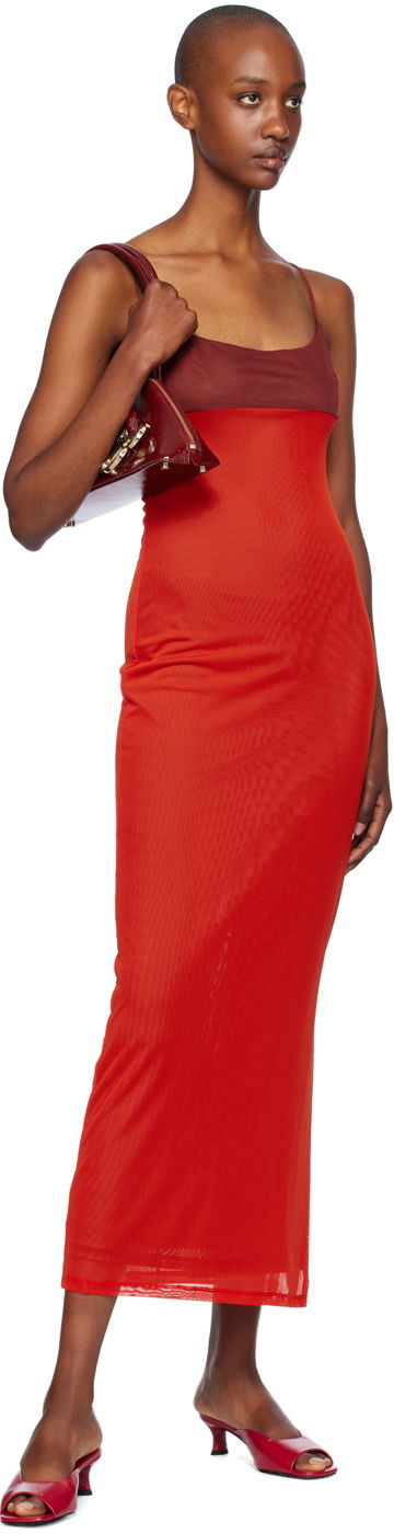 Šaty Miaou Miaou Thais Maxi Dress Červená | 5019PM1RPL, 3